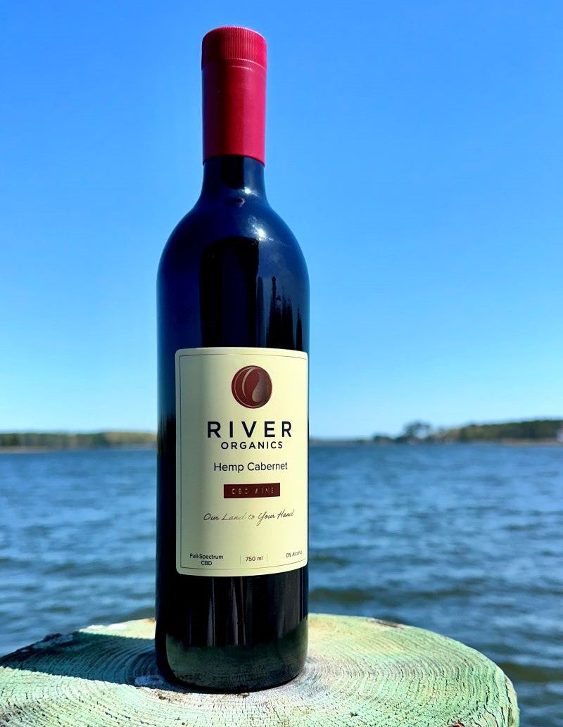 cbd cabernet on dock by the water