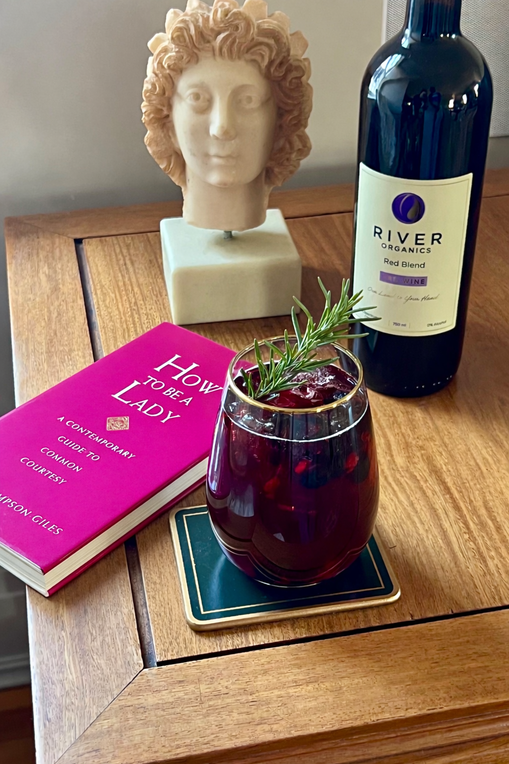 Red Wine Shrub Mocktail