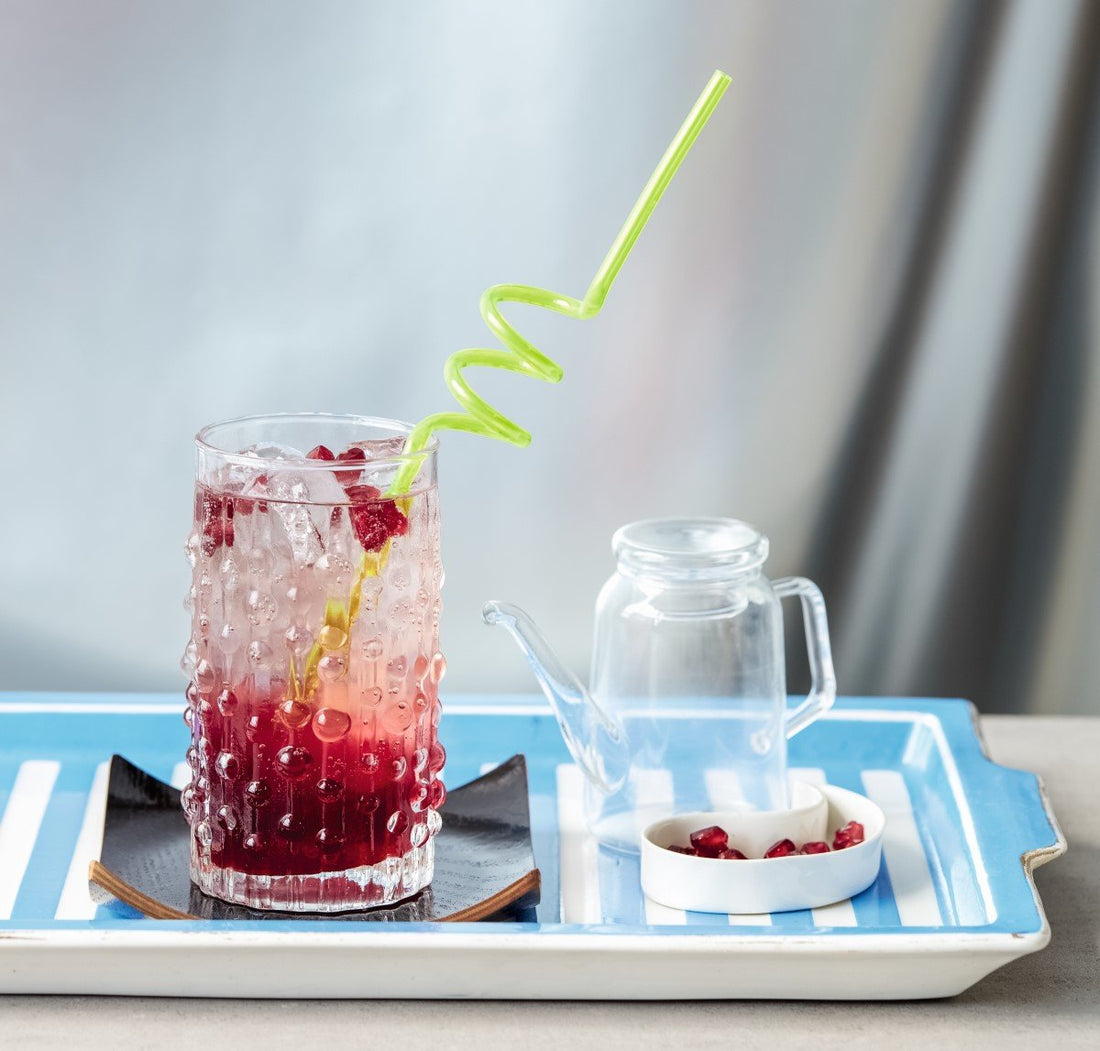 CBD Pomegranate & Kombucha Mocktail