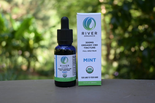 300mg cbd tincture mint in garden