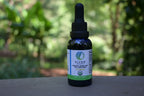 300mg citrus cbd tincture in garden