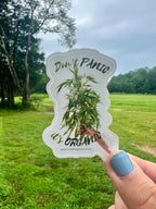 "Don't Panic it's Organic" Sticker