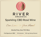 cbd sparkling rose front label