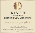 sparkling blanc cbd label front