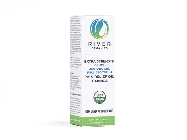 1 oz Extra Strength Pain Relief CBD Oil + Arnica 1500 mg | River Organics